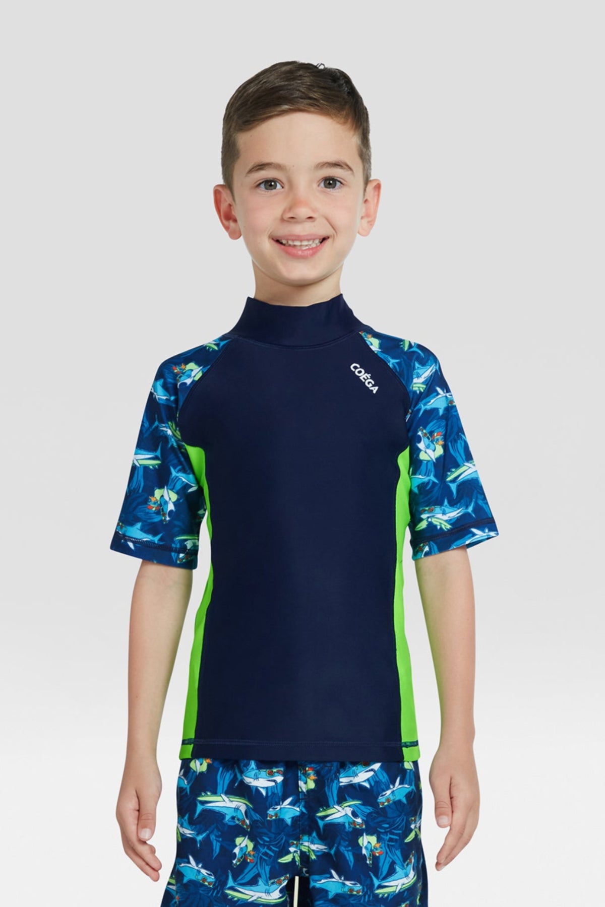 COEGA Boys Kids Rash Guard - Short Sleeve