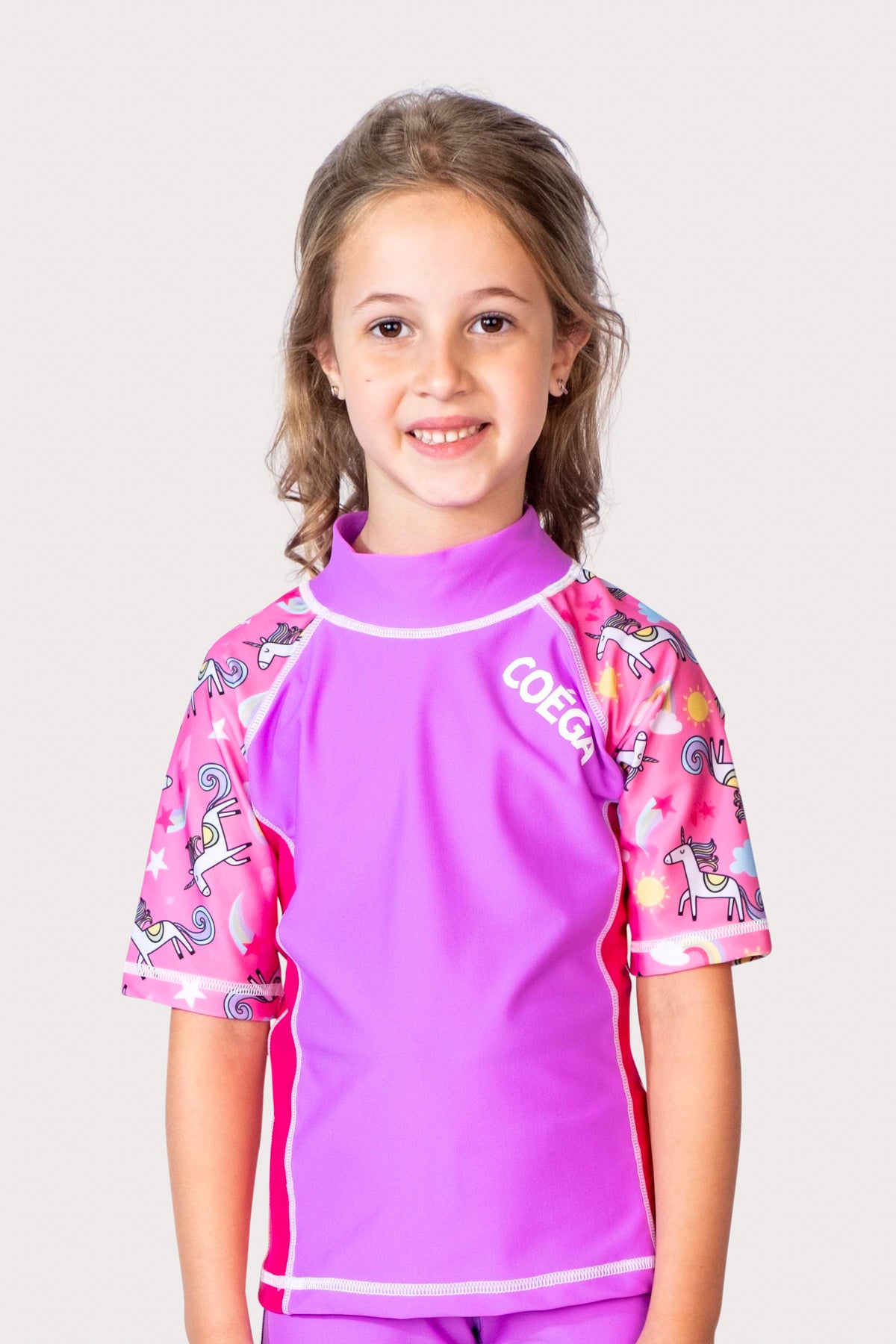 COEGA Girls Kids Rash Guard - Short Sleeve