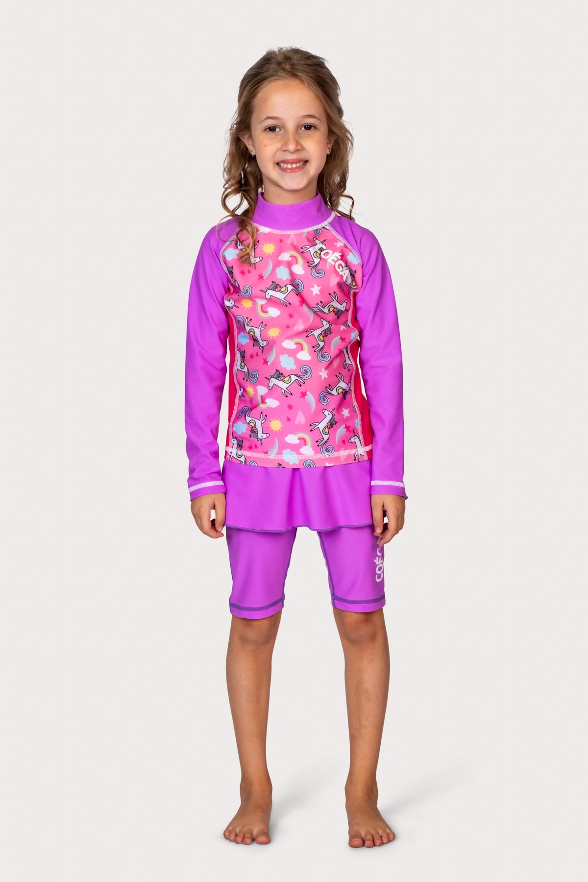 COEGA Girls Kids Rash Guard - Long Sleeve