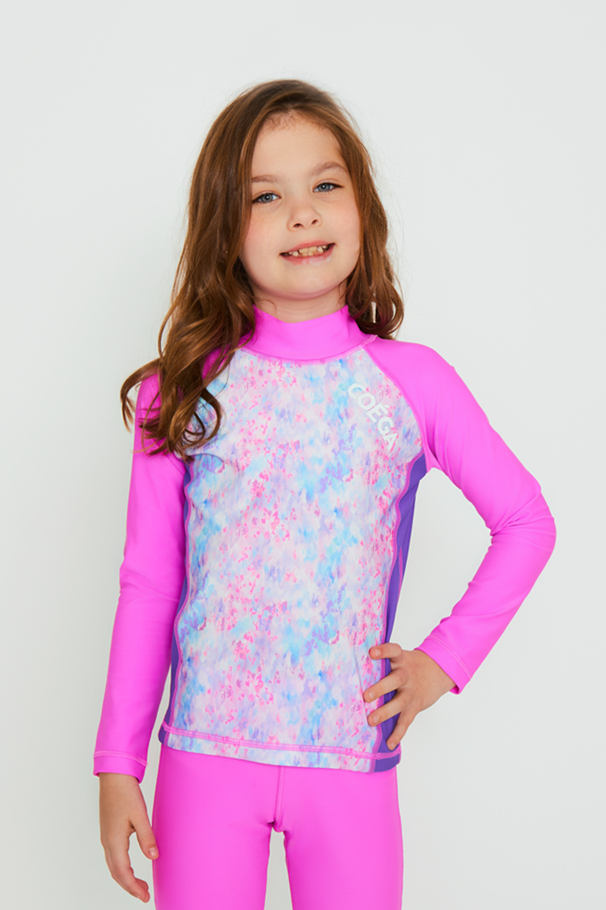COEGA Girls Kids Rash Guard - Long Sleeve