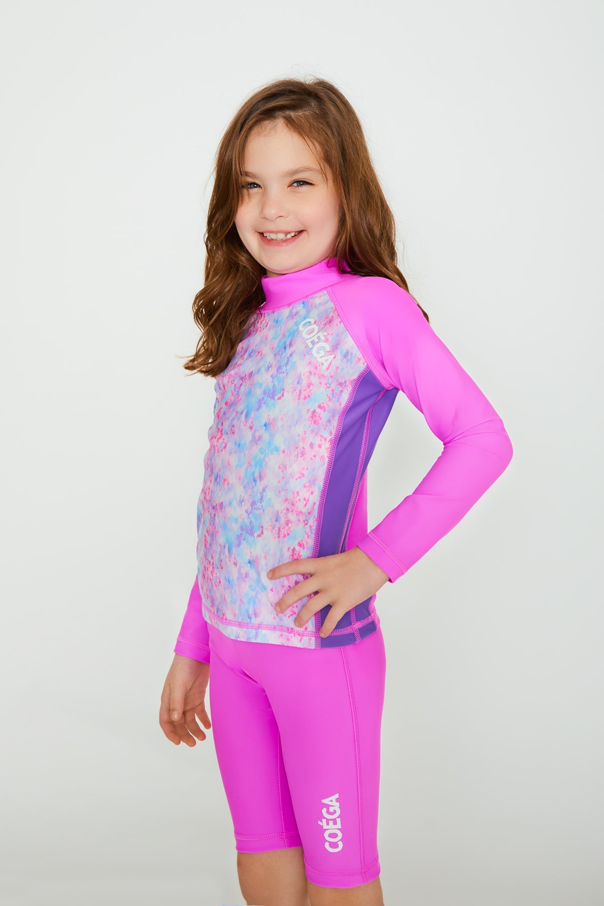 COEGA Girls Kids Rash Guard - Long Sleeve