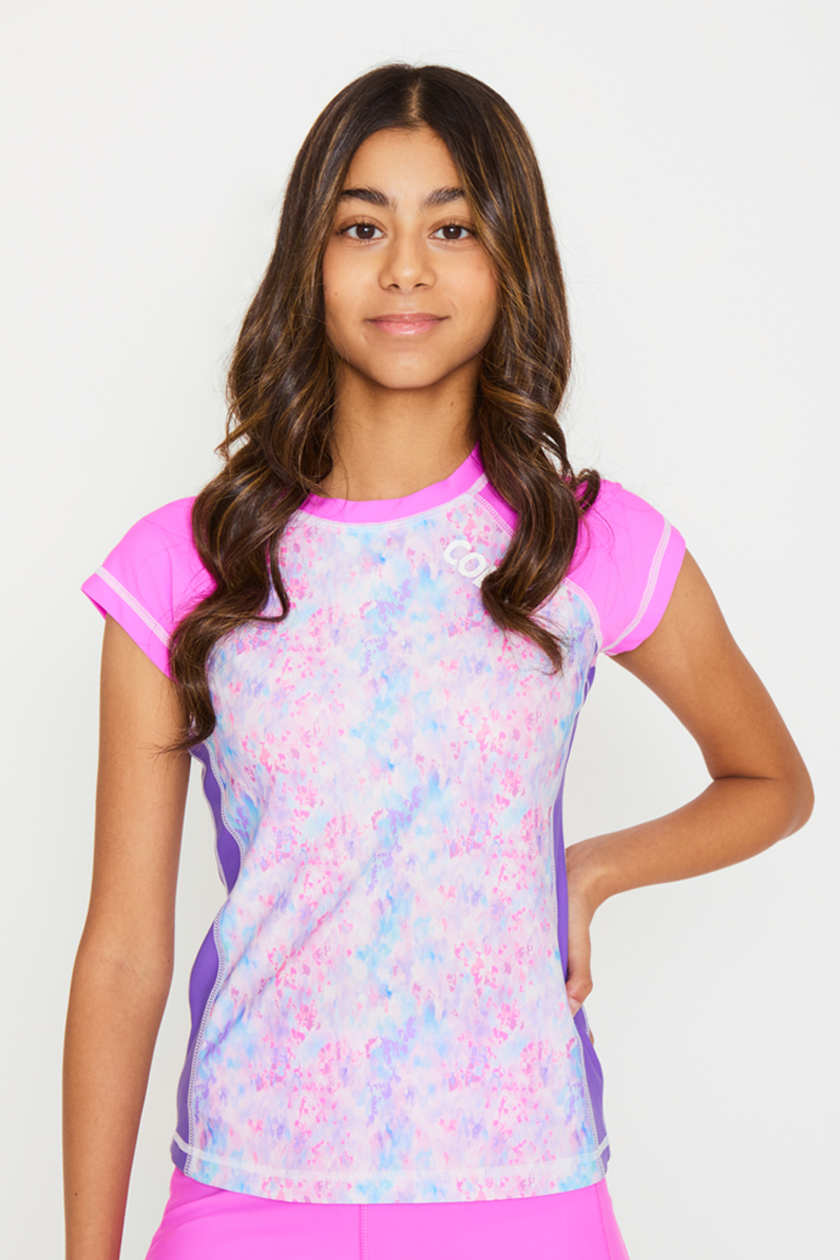COEGA Girls Youth Rash Guard - Capped Sleeve