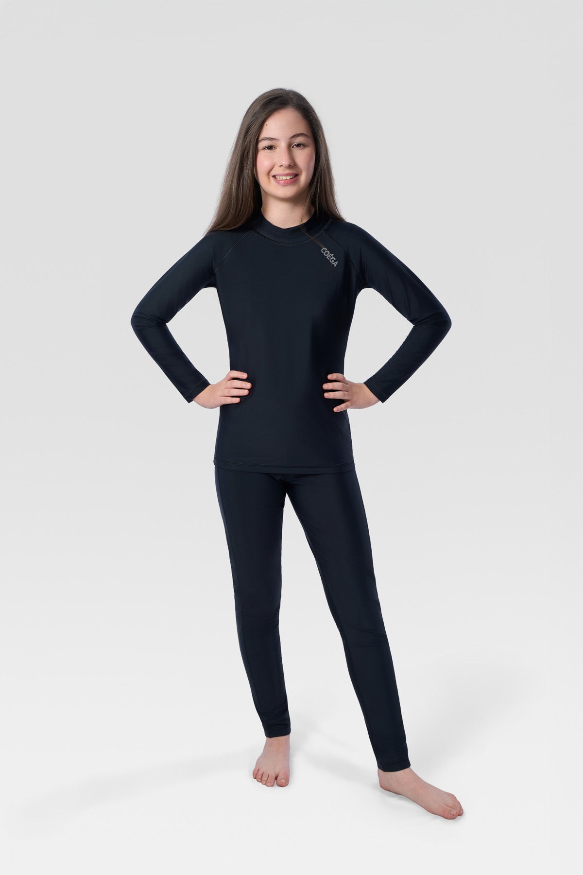 COEGA Girls Youth Rash Guard - Long Sleeve