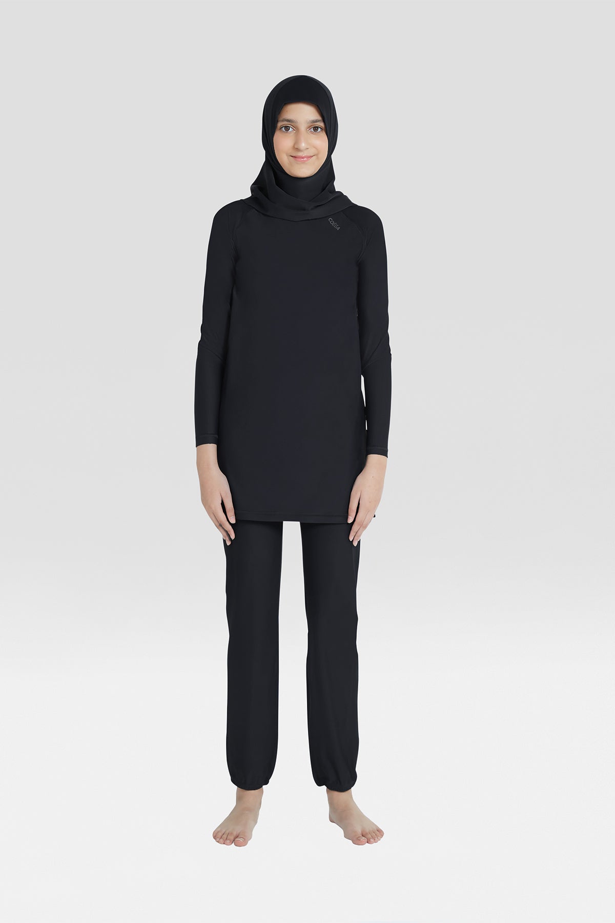 طقم بدلة COEGA للفتيات الصغيرات المحتشمات - طقم مكون من ثلاث قطع