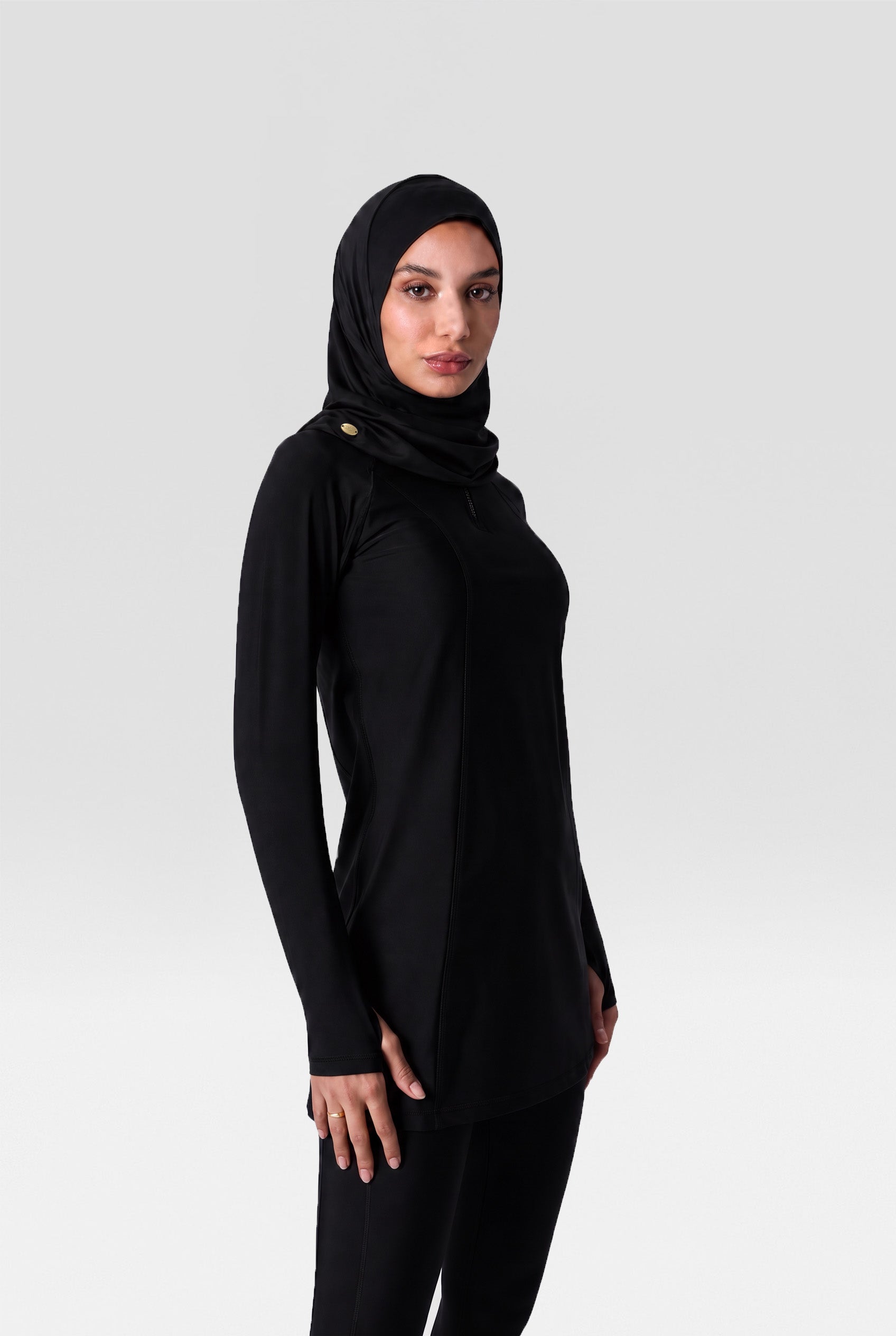 COEGA Ladies Modest Swim Suit with Zip- Three Piece Set