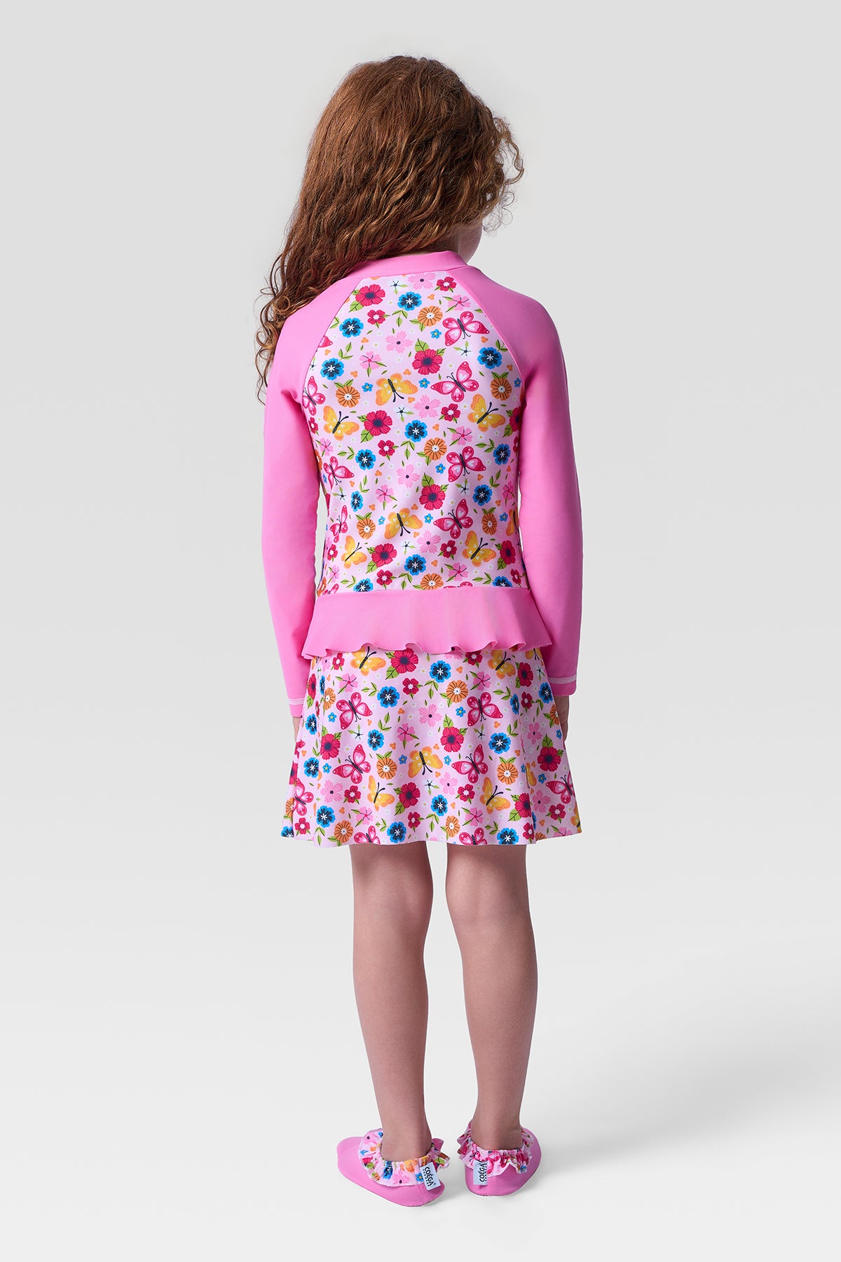 COEGA Girls Kids Skirted One Piece Swim Suit