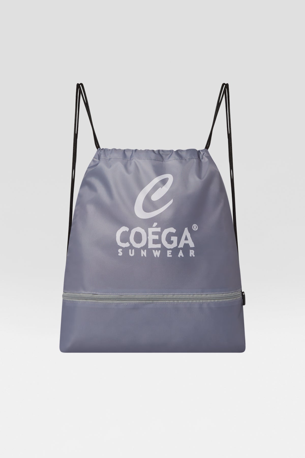 COEGA Drawstring Beach Backpack with zippered pocket