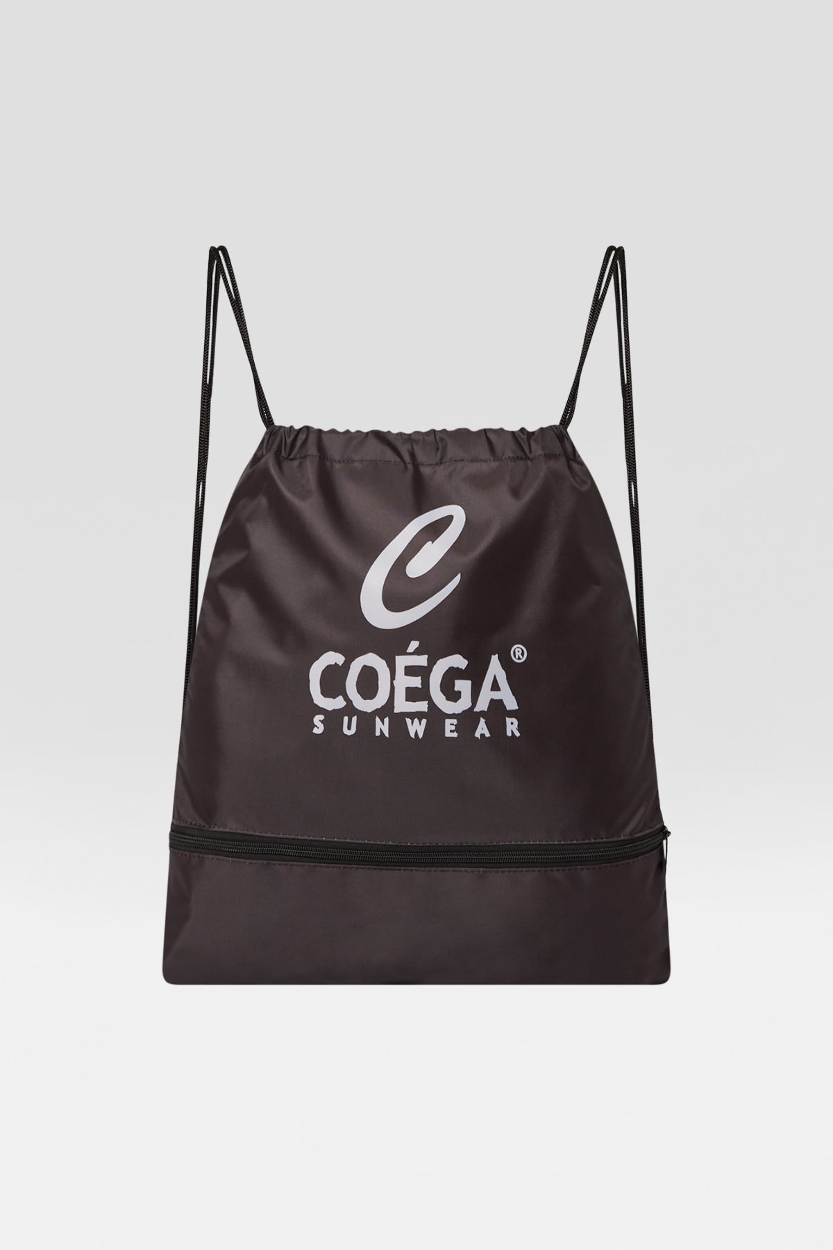 COEGA Drawstring Beach Backpack with zippered pocket