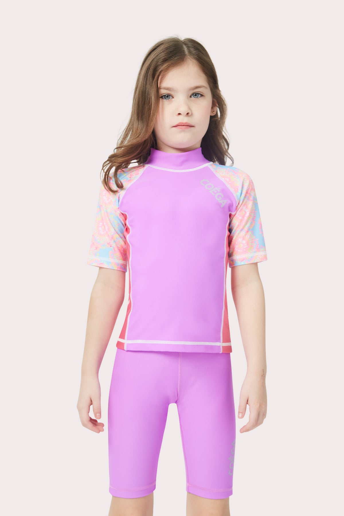 COEGA Girls Kids Rash Guard - Short Sleeve