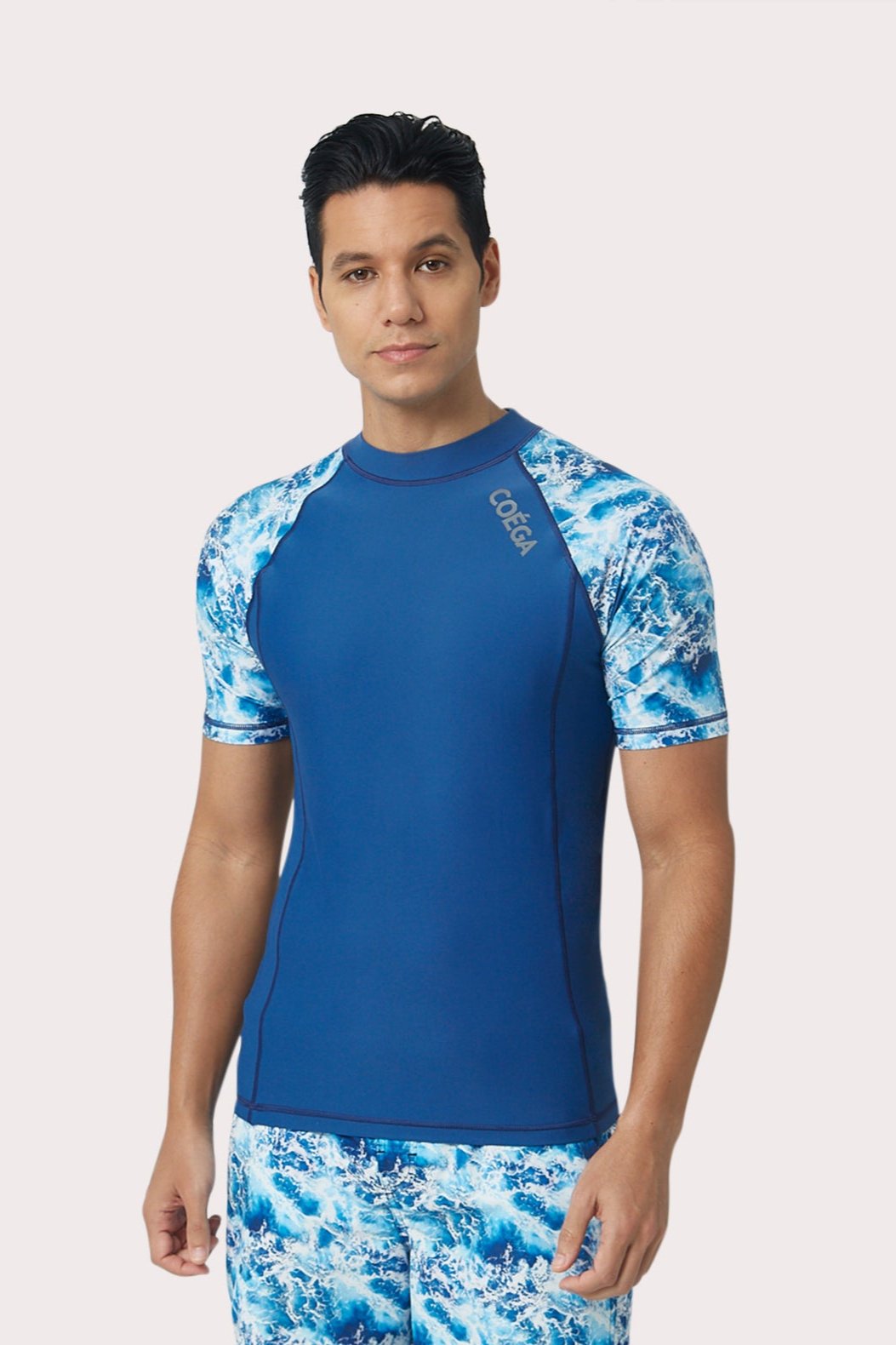 قميص COEGA Rashguard للرجال - بأكمام قصيرة