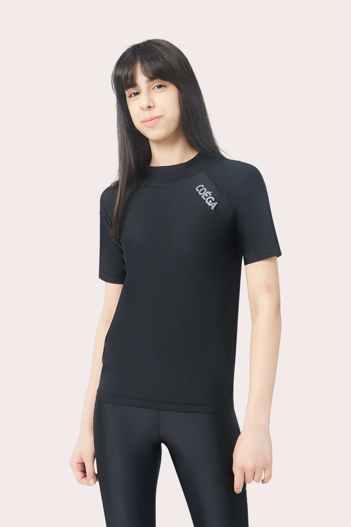 COEGA Girls Youth Rash Guard - Short Sleeve