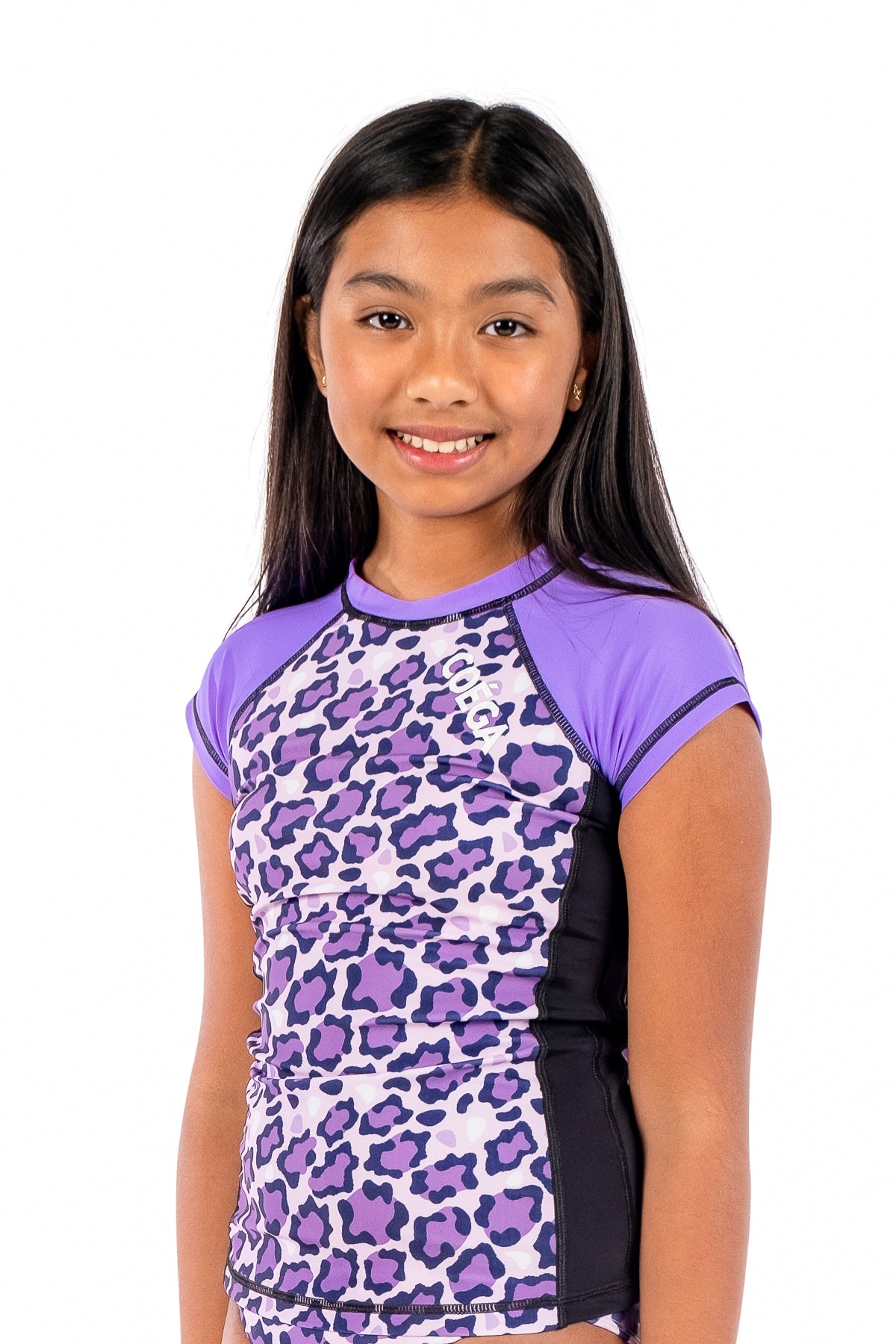 COEGA Girls Youth Rash Guard - Capped Sleeve