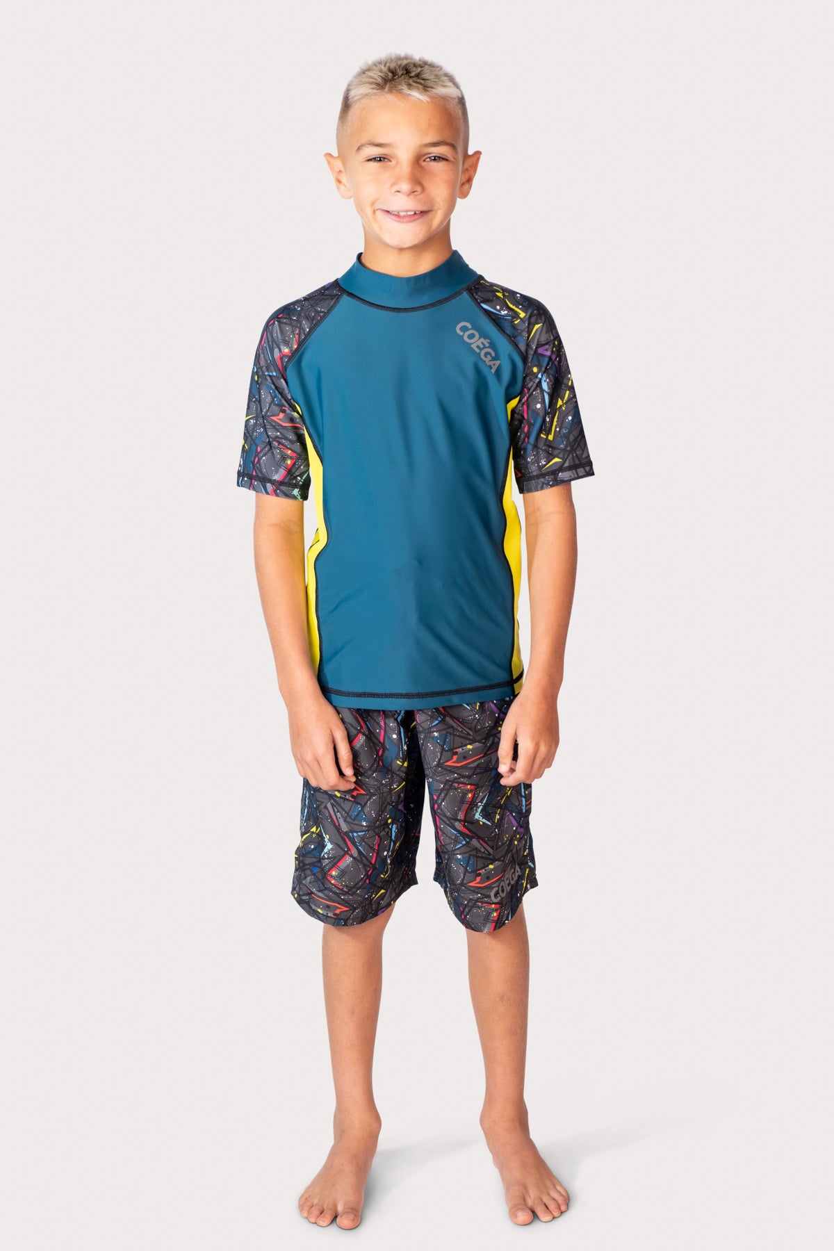COEGA Boys Youth Rash Guard - Short Sleeve