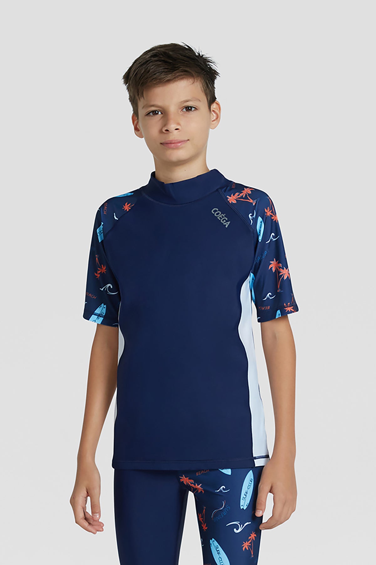 COEGA Boys Youth Rash Guard- Short Sleeve