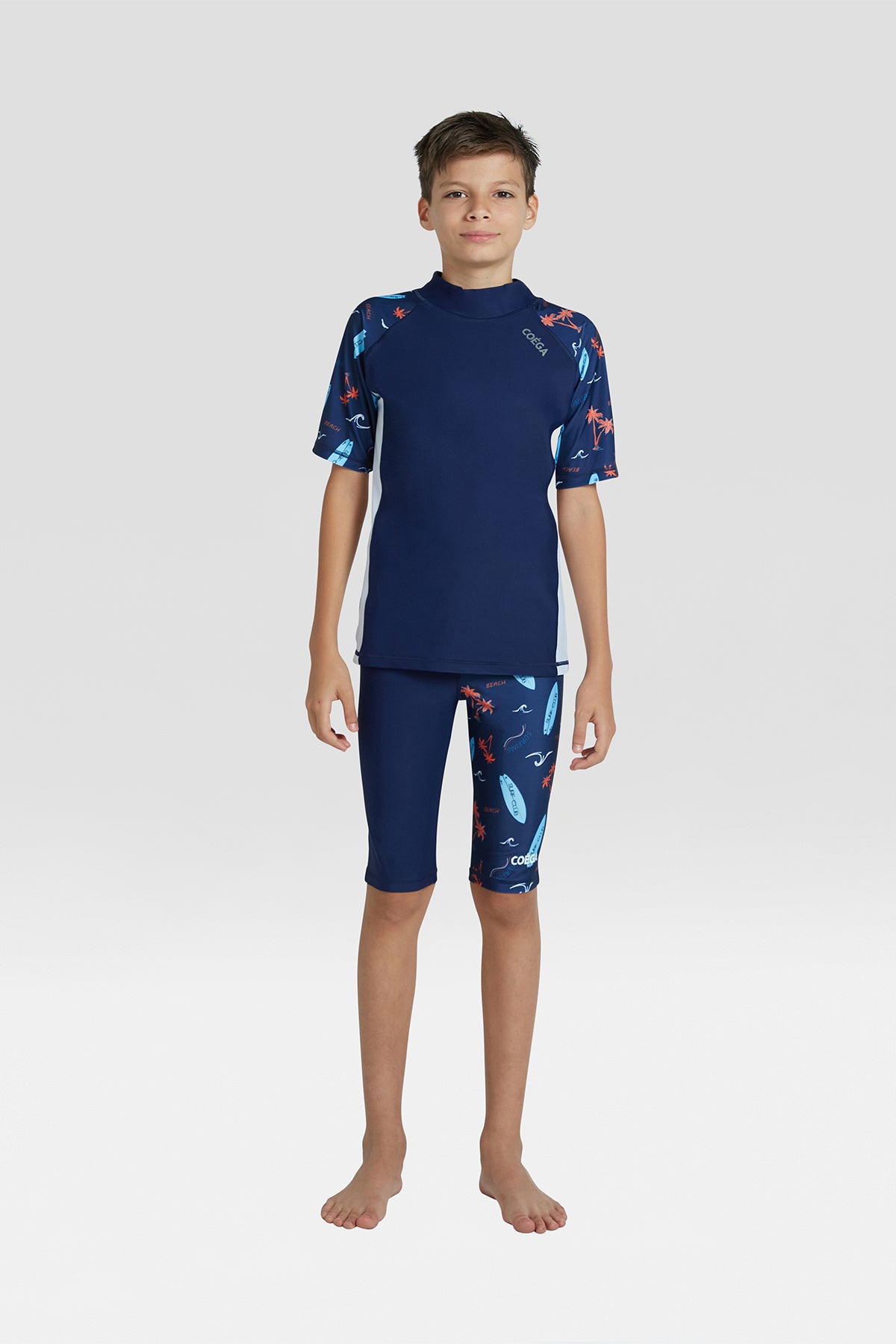 COEGA Boys Youth Rash Guard- Short Sleeve
