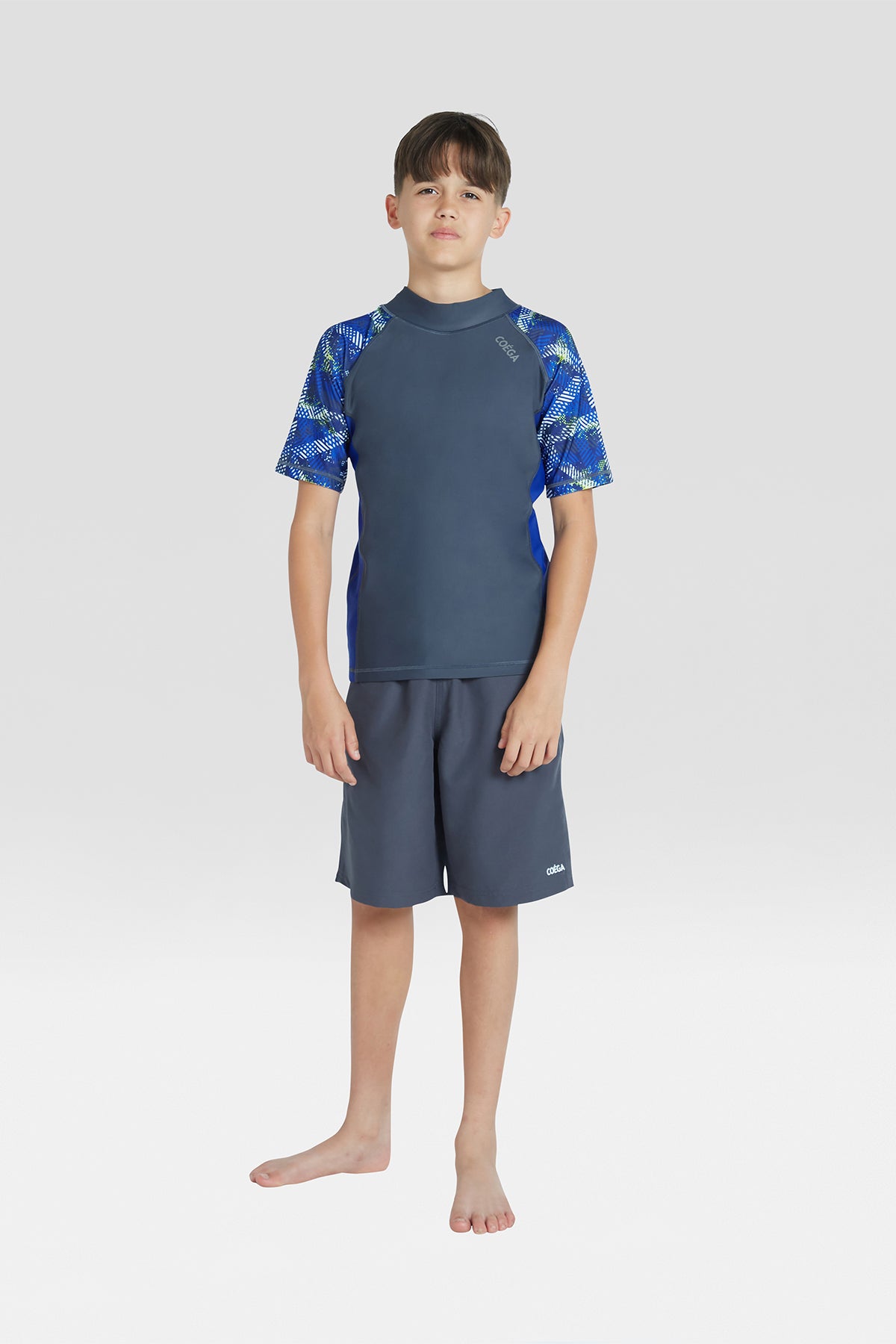 COEGA Boys Youth Rash Guard- Short Sleeve