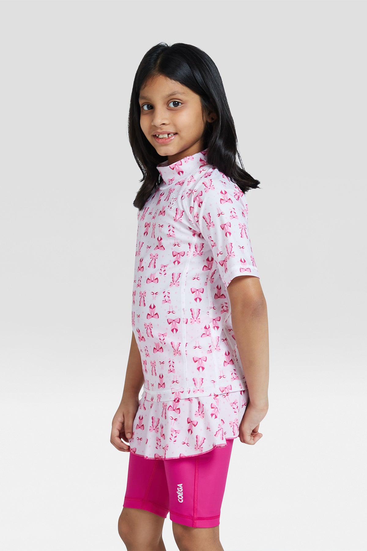 COEGA Girls Kids Rash Guard - Short Sleeve
