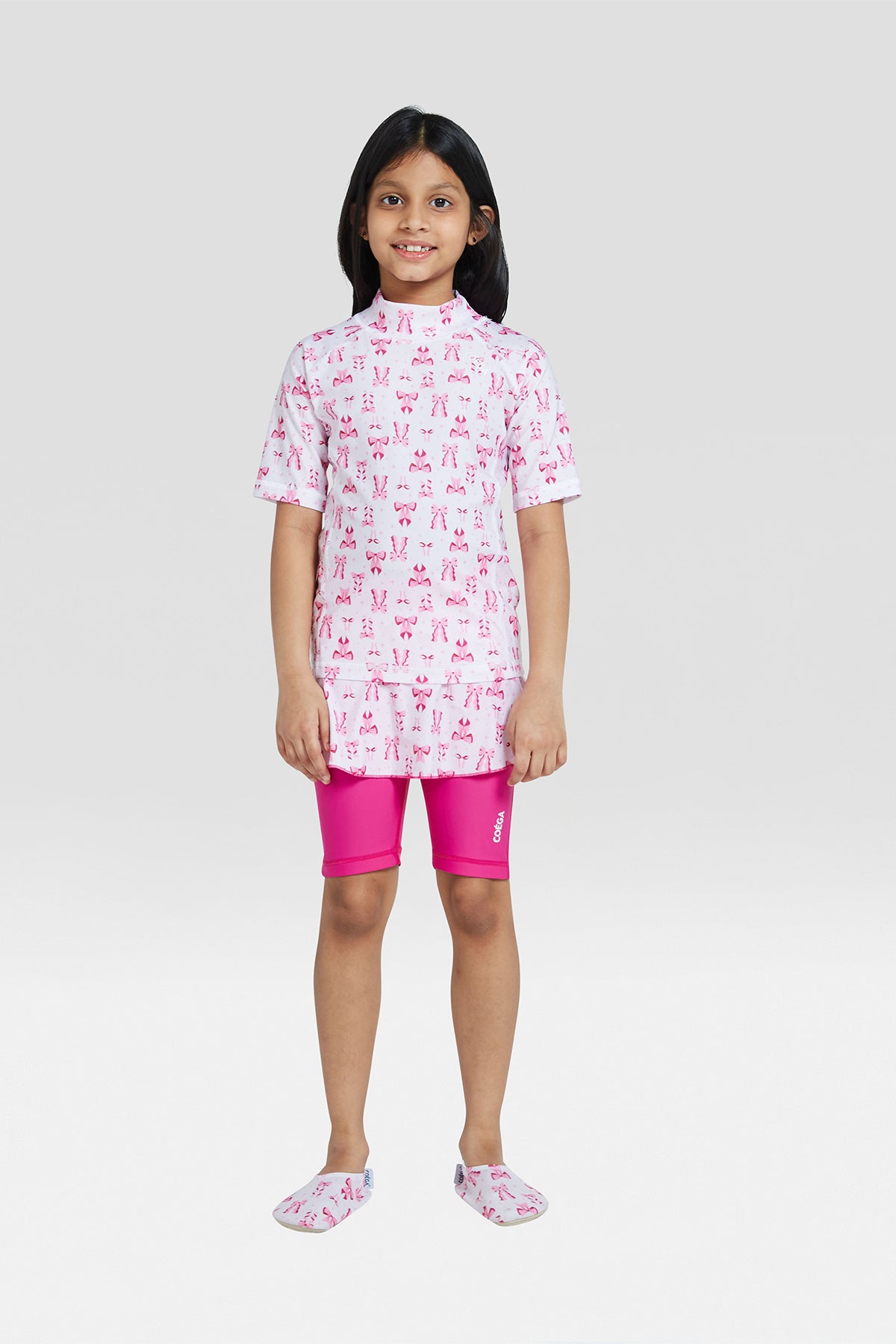 COEGA Girls Kids Rash Guard - Short Sleeve
