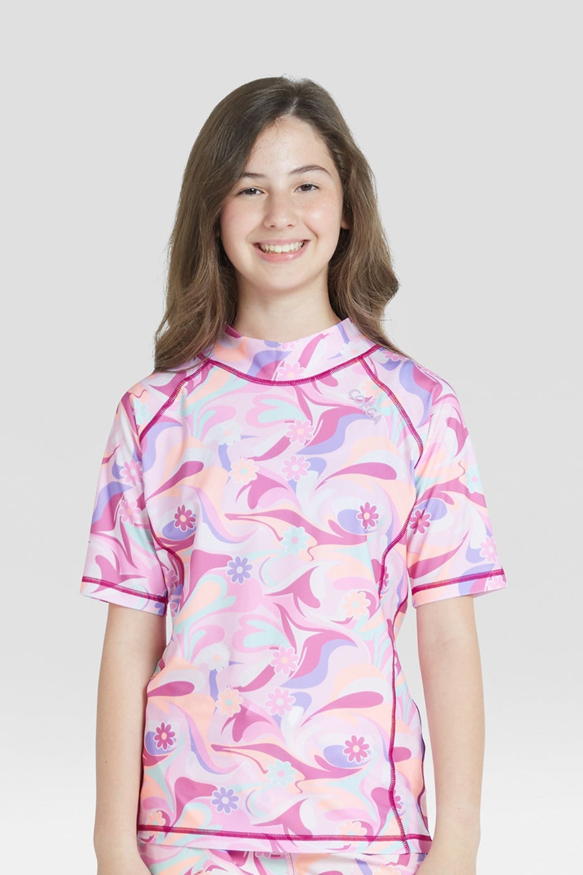 COEGA Girls Kids Rash Guard - Short Sleeve