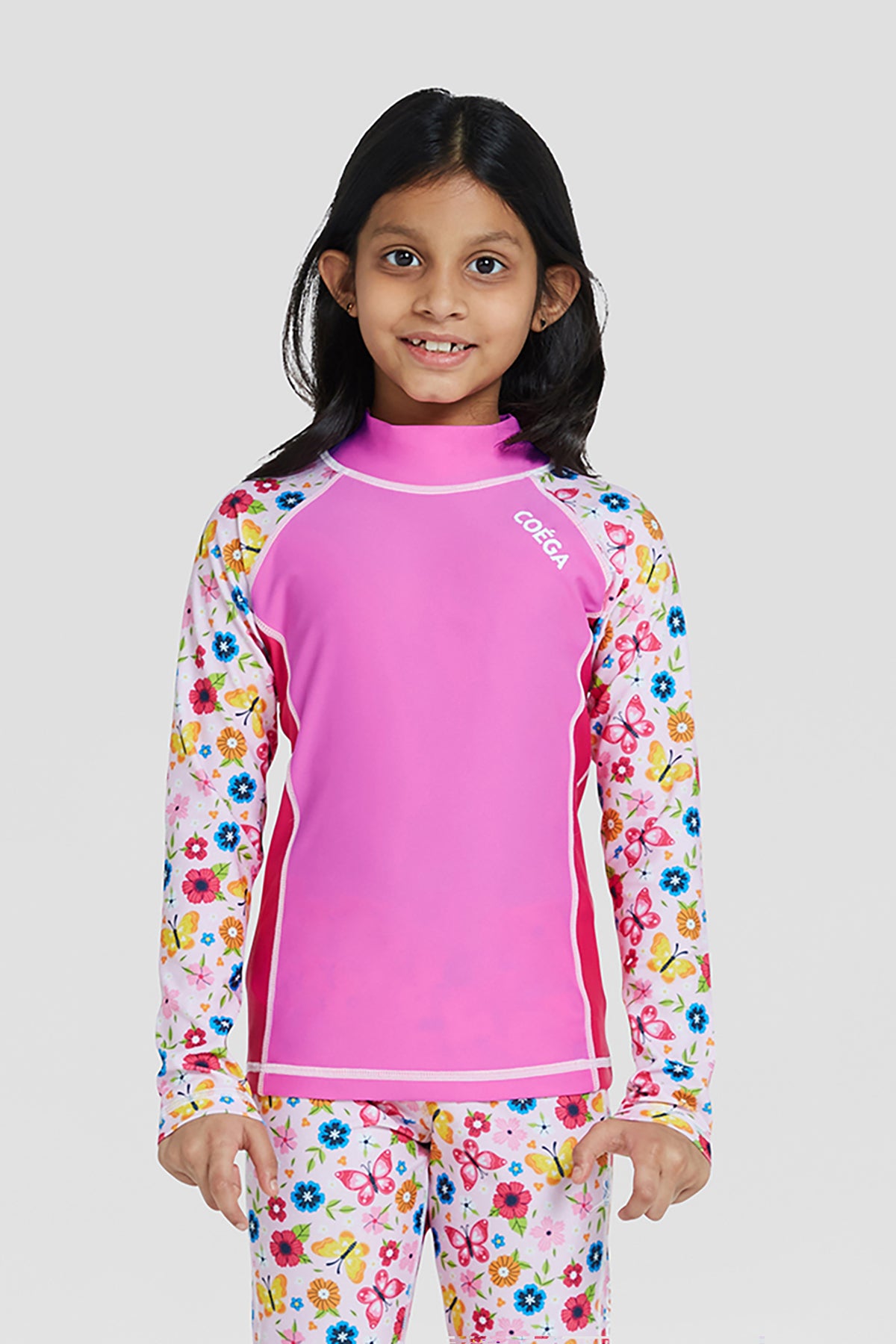COEGA Girls Kids Rash Guard - Long Sleeve