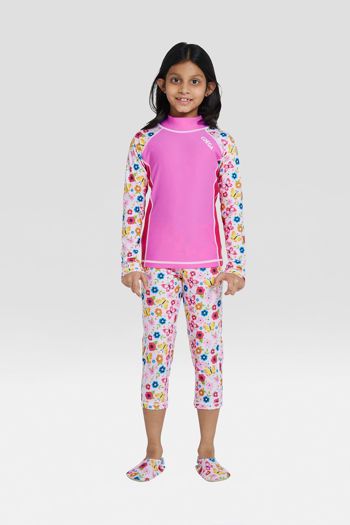 COEGA Girls Kids Rash Guard - Long Sleeve