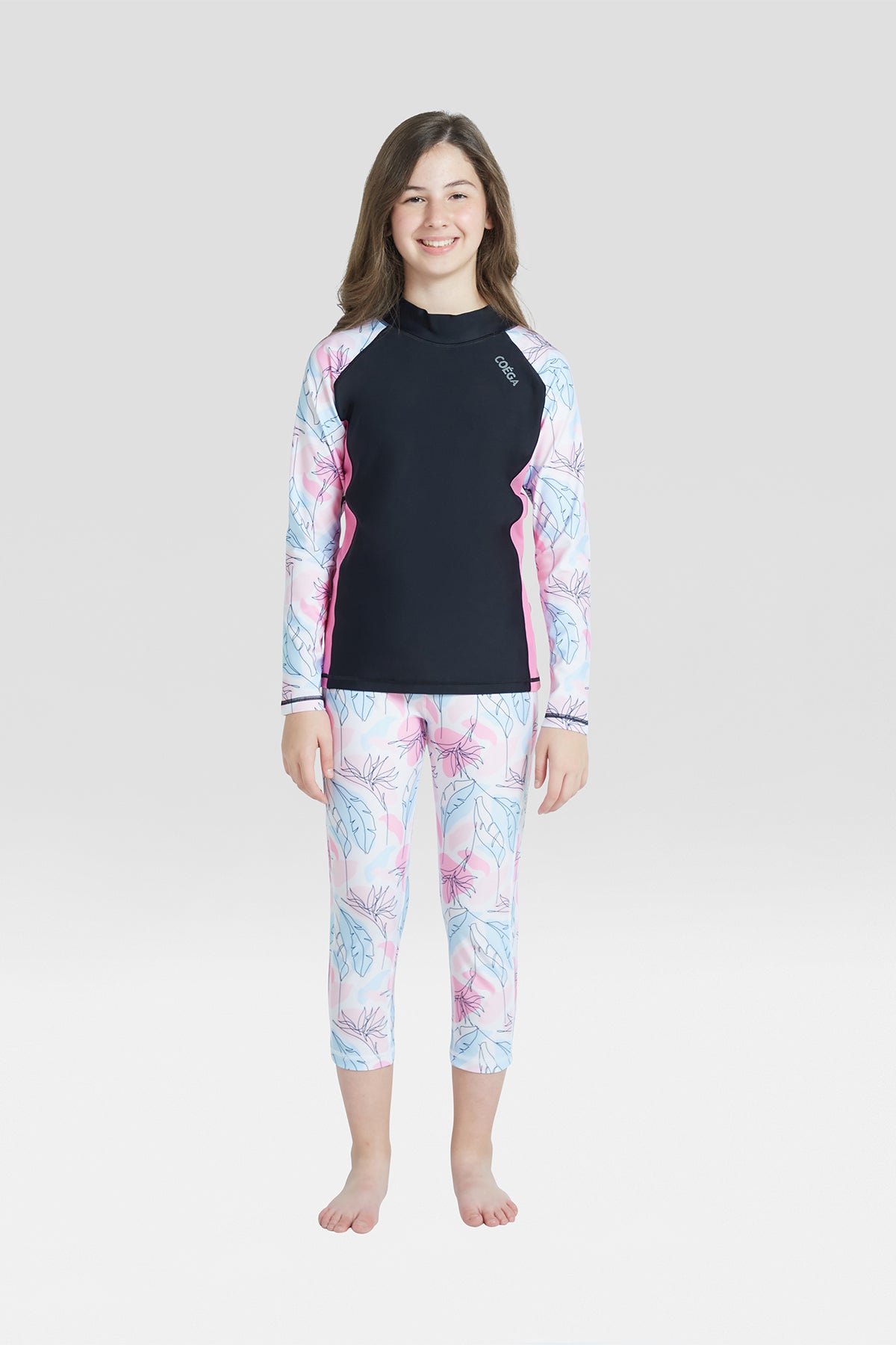 COEGA Girls Youth Rash Guard - Long Sleeve