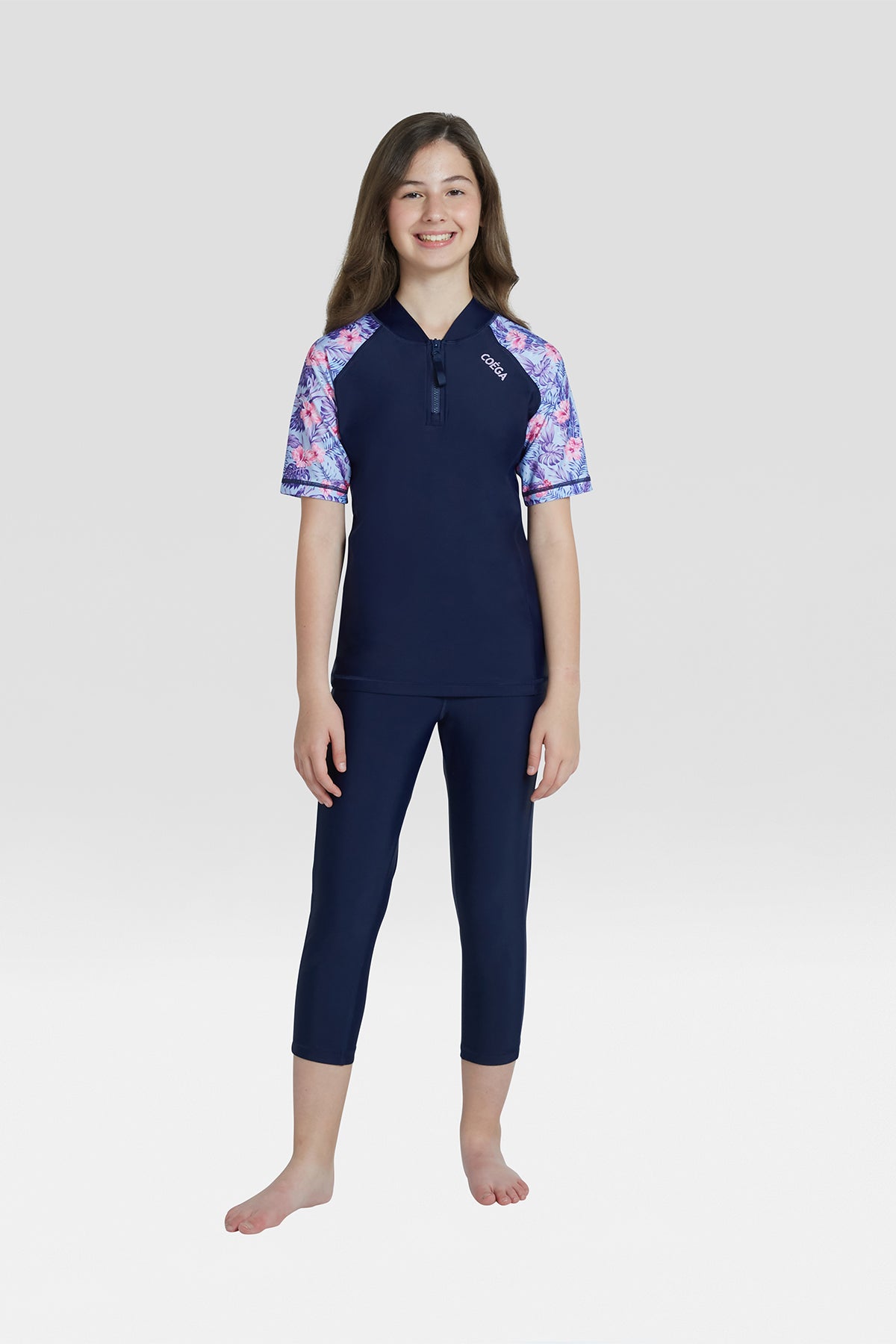 COEGA Girls Youth Swim Tights - 3/4 length