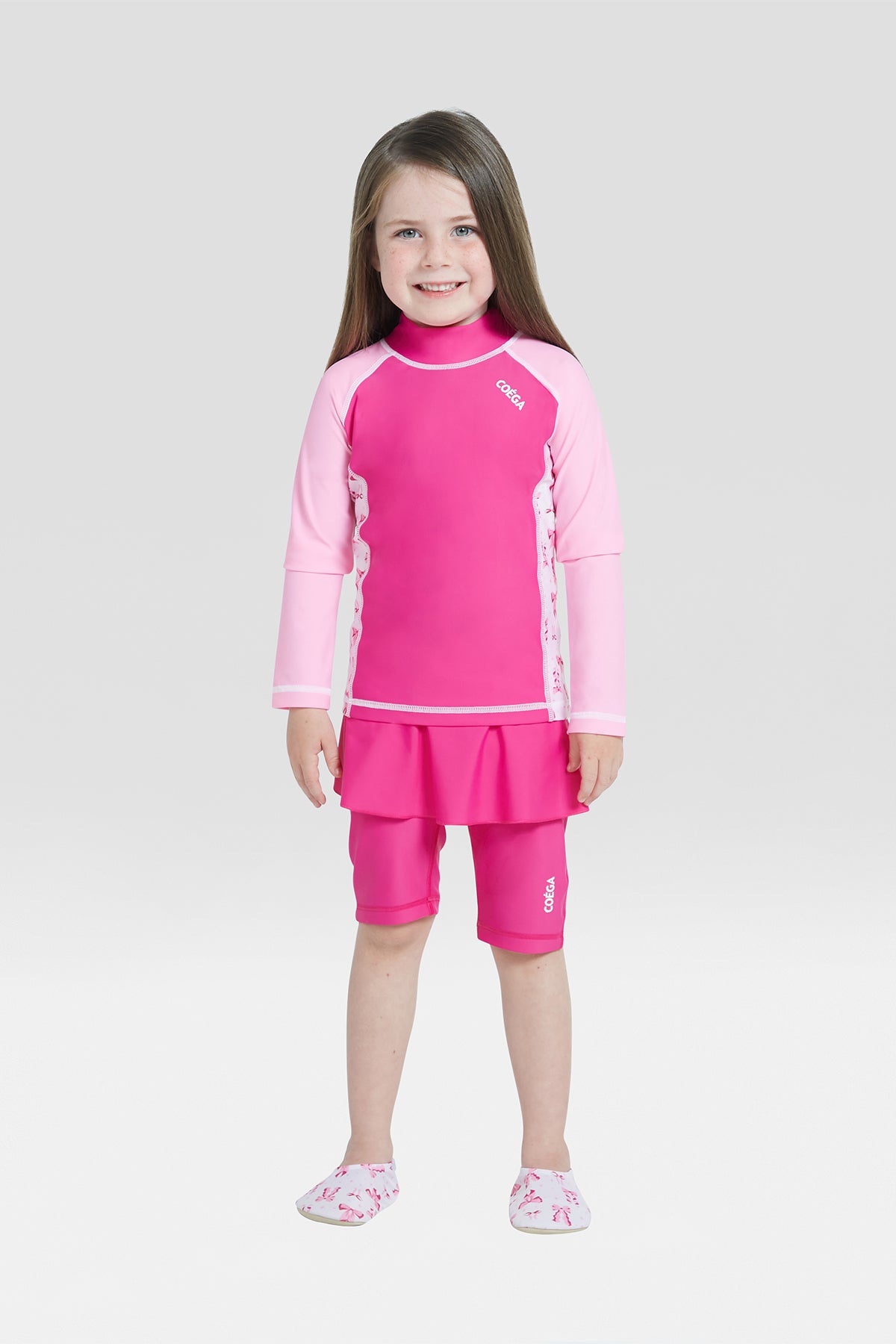 COEGA Girls Kids Skirted Swim Shorts-Long
