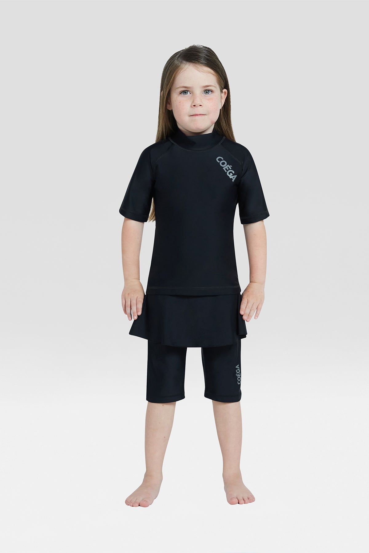 COEGA Girls Kids Skirted Swim Shorts-Long