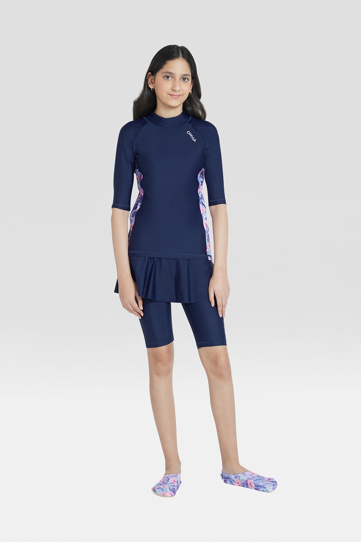 COEGA Girls Youth Skirted Swim Suit - Two Piece