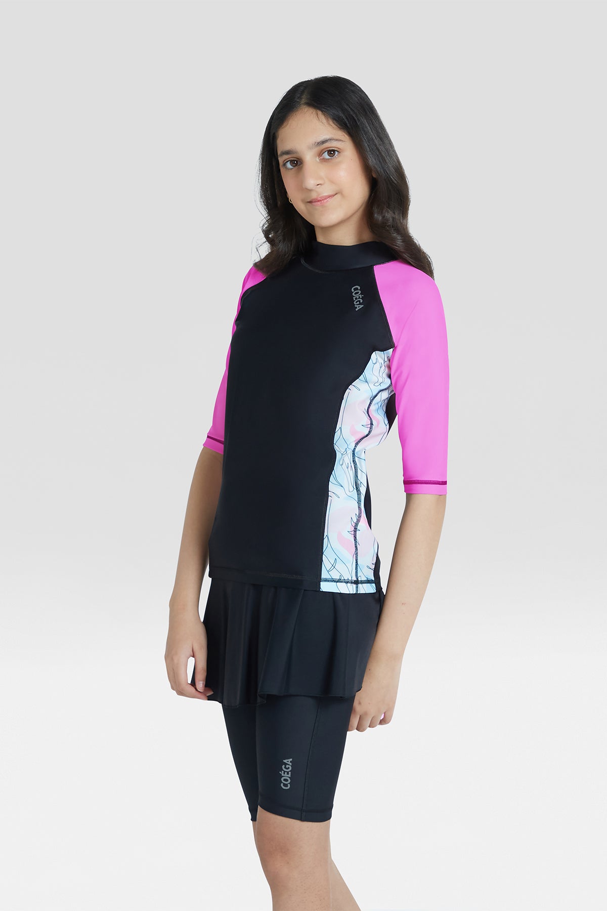 COEGA Girls Youth Skirted Swim Suit - Two Piece