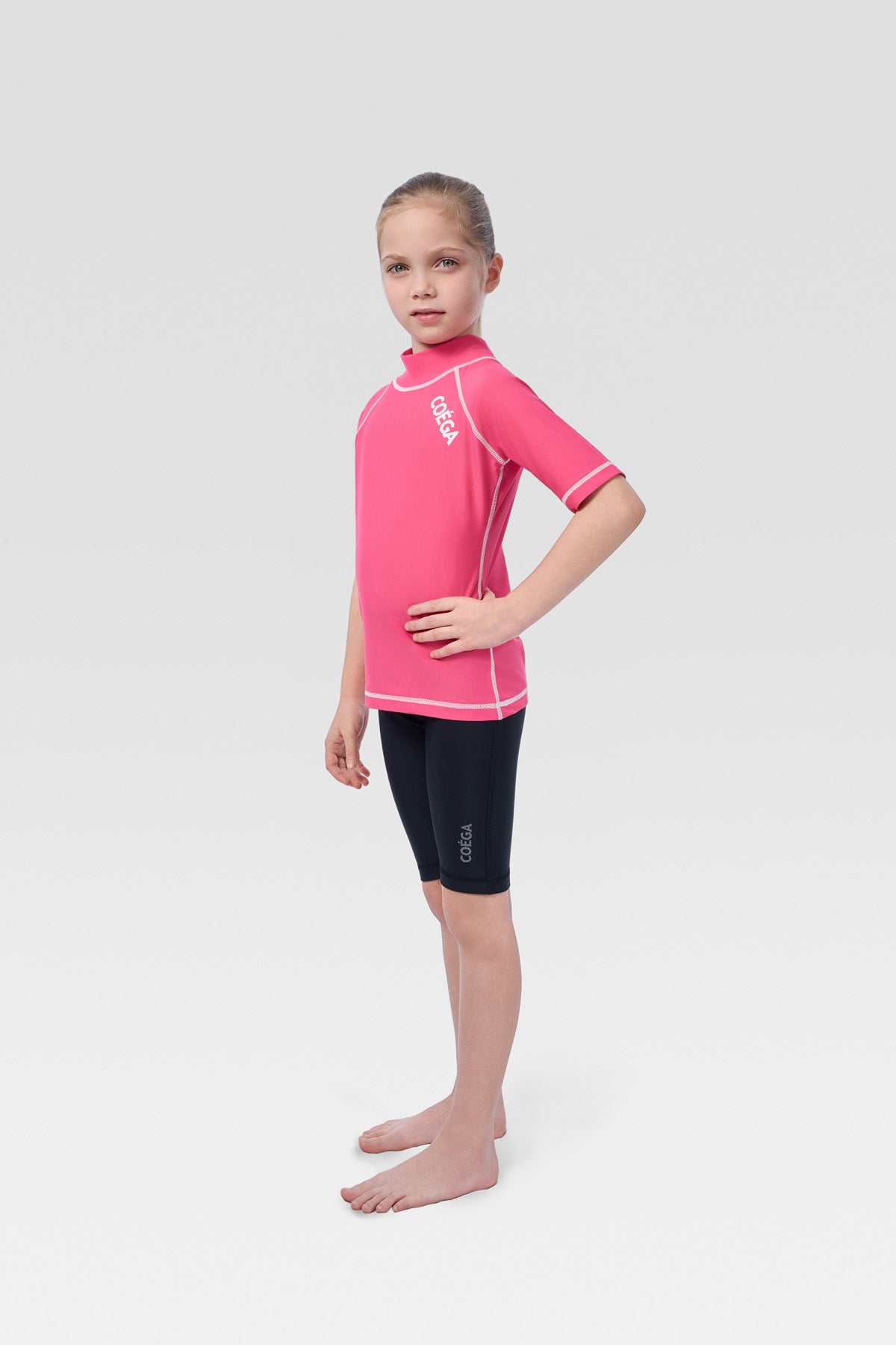 COEGA Girls Kids Rash Guard - Short Sleeve