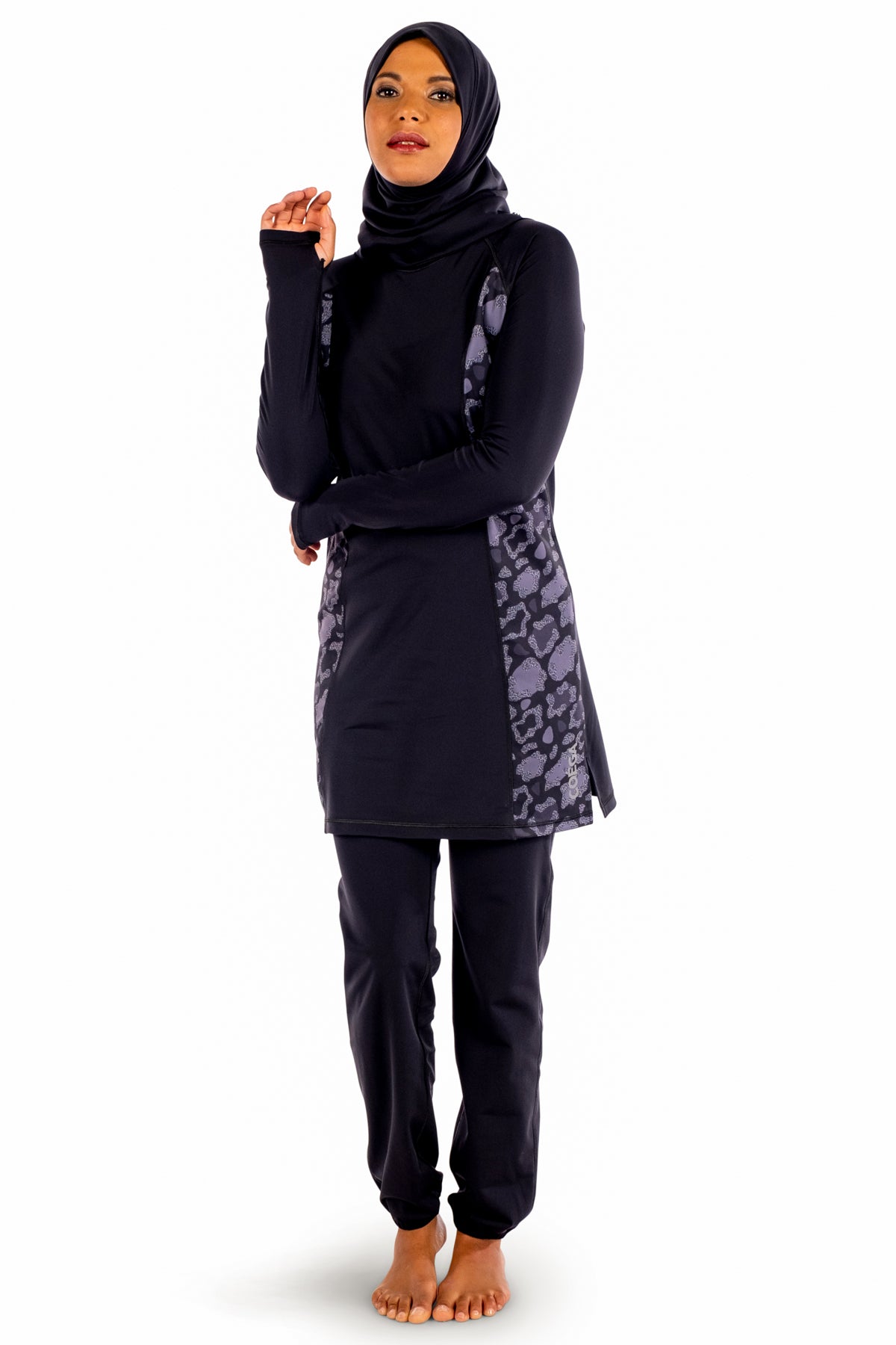 طقم ملابس سباحة محتشمة للسيدات من كويجا - مكون من ثلاث قطع