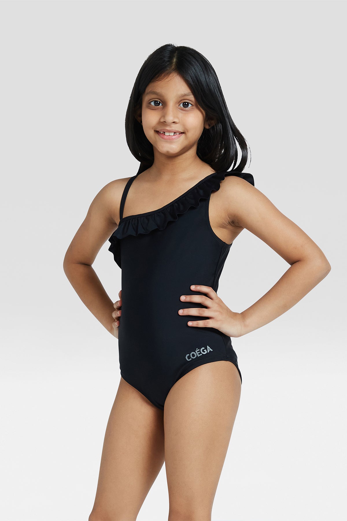 COEGA Girls Swim Suit - One Piece with frill